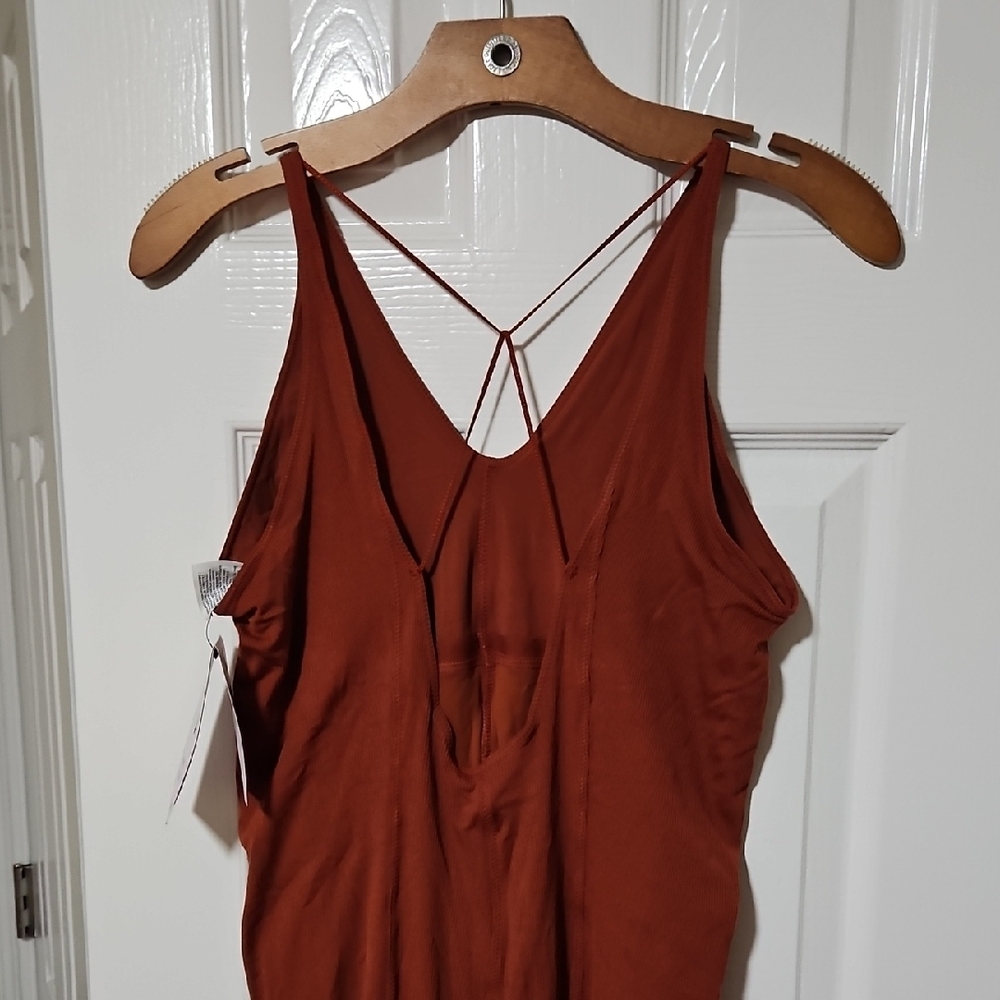 Nike Burnt Orange Yoga Jumpsuit - Picture 10 of 16